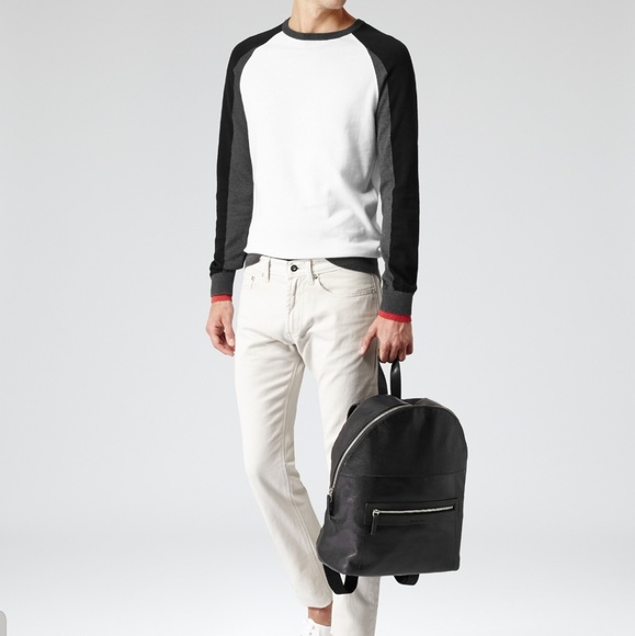 Reiss Raza Leather Backpack - Picture 2 of 8